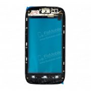 Тачскрин (сенсор) для Nokia RM-809 с рамкой (черный) — 2