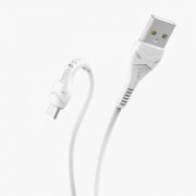 Превью Кабель HOCO X37 Cool power (USB - micro-USB) белый &mdash; 3