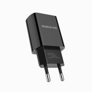 Превью Сетевое зарядное устройство Borofone BA20A Sharp USB с кабелем для Apple Lightning (черное) &mdash; 7