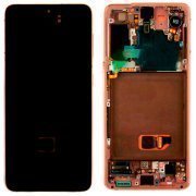 Дисплейный модуль с тачскрином для Samsung Galaxy S21 (G991B) (розовый)