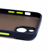 Чехол-накладка PC041 для Apple iPhone 13 mini (черно-фиолетовая) — 3