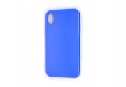 Чехол-накладка для Apple iPhone XR Silicone Case (синяя) (03)