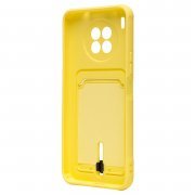 Чехол-накладка SC304 с картхолдером для Huawei Honor 50 Lite (желтая) — 2