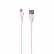 Кабель Kurato RORI-L205 для Apple (USB - Lightning) светло-розовый