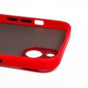 Чехол-накладка PC041 для Apple iPhone 14 Plus (черно-красная) — 3