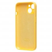 Чехол-накладка ORG Soft Touch с закрытой камерой для Apple iPhone 13 (желтая) — 3