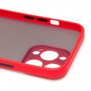 Чехол-накладка PC041 для Apple iPhone 14 Pro (черно-красная) — 2