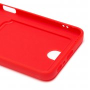 Чехол-накладка - SC315 с картхолдером для Realme C33 (красная) — 3