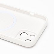 Чехол-накладка - SM021 SafeMag для Apple iPhone 14 (белая) — 2