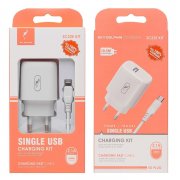 Сетевое зарядное устройство SKYDOLPHIN SC22EL (USB - Lightning) (белое) — 2
