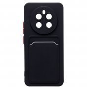 Чехол-накладка - SC337 с картхолдером для Realme 12 Plus 5G (229116) (черная)