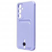 Чехол-накладка - SC304 с картхолдером для Samsung Galaxy A55 (A556E) (228729) (светло-лиловая) — 3