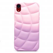 Чехол-накладка - SC340 для Apple iPhone XR (фиолетово-белая) (230435) — 1