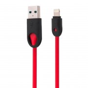 Кабель для Apple Kurato RORI-L200 (USB - lightning) (красный) — 1