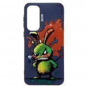 Чехол-накладка - SC335 для Samsung Galaxy A55 (A556E) (заяц) (темно-синяя) (233022) — 1