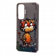 Чехол-накладка - SC335 для Samsung Galaxy A55 (A556E) (тигр) (серая) (232916) — 3