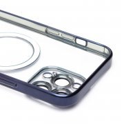 Чехол-накладка SafeMag для Apple iPhone 13 Pro Max (сине-титановая) — 2