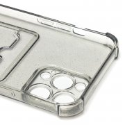 Чехол-накладка с картхолдером для Apple iPhone 13 Pro Max (черная) — 2