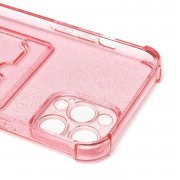 Чехол-накладка с картхолдером для Apple iPhone 13 Pro Max (розовая) — 2