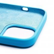Чехол-накладка Soft Touch для Apple iPhone 13 Pro Max (светло-синяя) — 3