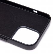 Чехол-накладка экокожа SafeMag для Apple iPhone 13 Pro Max (черная) — 2