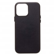Чехол-накладка экокожа SafeMag для Apple iPhone 13 Pro Max (черная) — 1