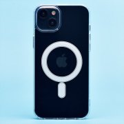 Чехол-накладка SafeMag для Apple iPhone 15 Plus (прозрачная)