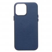 Чехол-накладка экокожа SafeMag для Apple iPhone 13 Pro Max (тихоокеанский синий) — 1