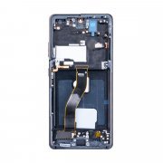 Дисплейный модуль с тачскрином для Samsung Galaxy S21 Ultra (G998B) (черный) (OLED)