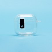 Чехол для кейса Apple AirPods (4-го поколения) (прозрачно-серебристый)