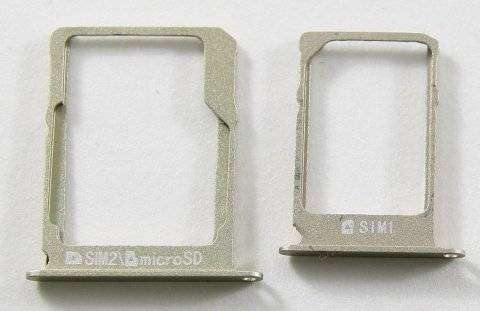 Контейнер SIM+MicroSD для Samsung Galaxy A7 Duos (A700FD) (комплект 2 шт)(золото) — 1
