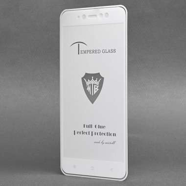 Защитное стекло для Xiaomi Redmi Note 5A (полное покрытие)(белое) &mdash; 3