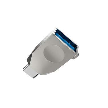 Кабель (переходник) HOCO UA9 (OTG - Type-C) серебристый &mdash; 1