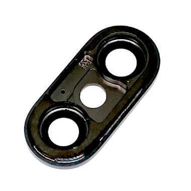 Стекло камеры в сборе с рамкой для Apple iPhone X (черное) &mdash; 3