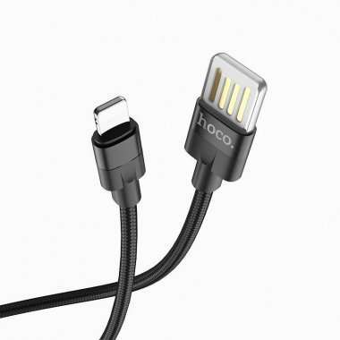 Кабель HOCO U55 Outstanding для Apple (USB - Lightning) черный — 2