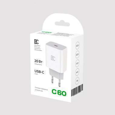 Сетевое зарядное устройство BC C60 Type-C (белое) &mdash; 2