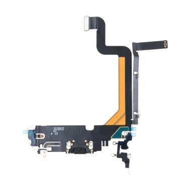 Шлейф для Apple iPhone 14 Pro Max на разъем зарядки/микрофон (черный) Премиум &mdash; 1