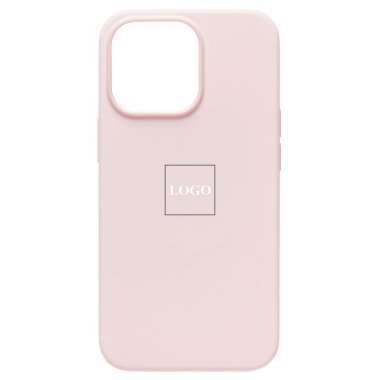 Чехол-накладка Silicone Case SafeMag с анимацией для Apple iPhone 13 Pro Max (розовый мел) — 1