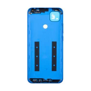 Задняя крышка для Xiaomi Redmi 9C (синяя) Премиум