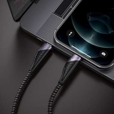 Кабель Hoco U95 для Apple (Type-C - Lightning) черный — 5