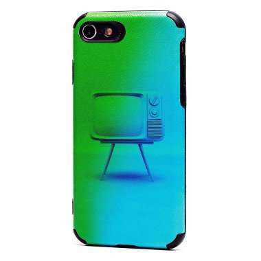 Чехол-накладка - SC310 для Apple iPhone 8 (008) (черная) (рисунок) — 6