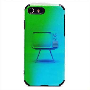Чехол-накладка - SC310 для Apple iPhone 8 (008) (черная) (рисунок) — 1