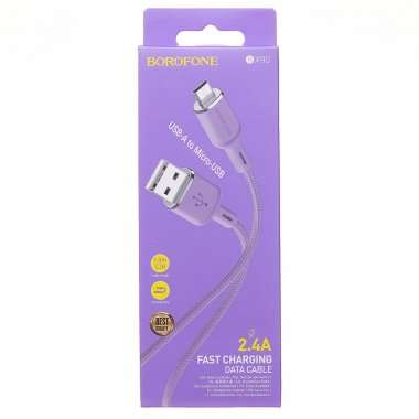 Кабель Borofone BX90 (USB - micro USB) (фиолетовый) — 4
