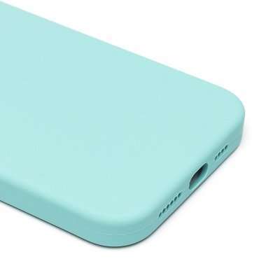Чехол-накладка Soft Touch для Apple iPhone 14 Pro Max (светло-голубая) — 4