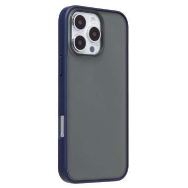 Чехол-накладка для Apple iPhone 16 Pro Max (темно-синяя) — 6