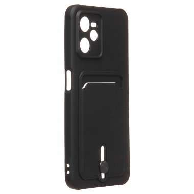 Чехол-накладка с картхолдером для Realme C35 (черная) — 7