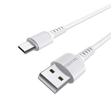 Кабель Borofone BX16 Easy (USB - micro USB) 100см (белый) — 4