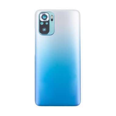 Задняя крышка для Xiaomi Redmi Note 10S (голубая) Премиум — 2