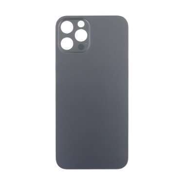 Задняя крышка для Apple iPhone 12 Pro (серый) (стекло, узкий вырез под камеру, логотип) - Премиум &mdash; 2